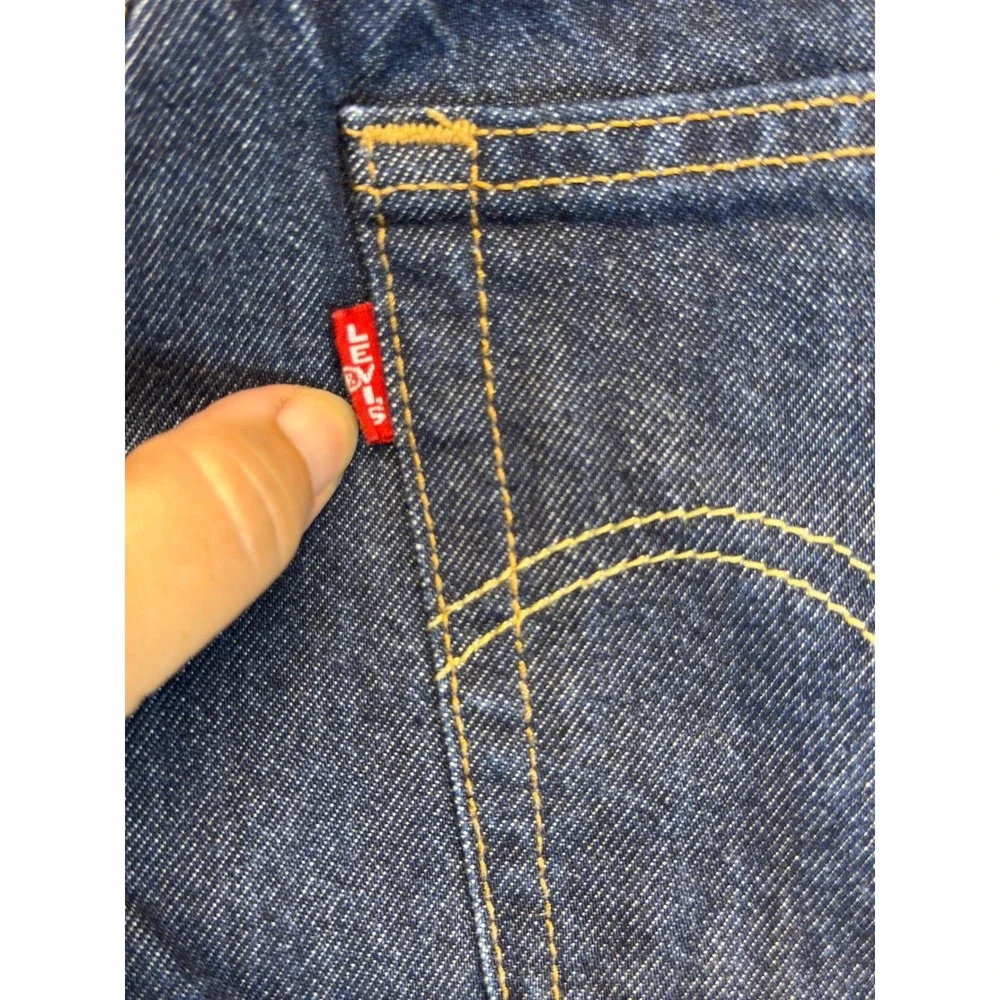 Levis 501 Premium Denim Jeans Mens 29x30 Button Fly Straight‎ Leg Big E